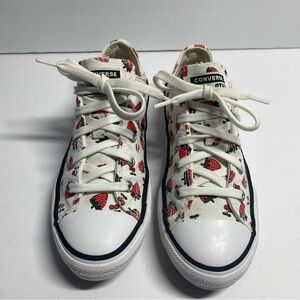 Girls Converse Chuck Taylor All Star Low-Top Strawberry Cherry Shoes Sz 2